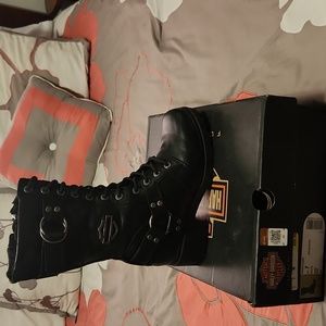 Women's Harley Davidson Footwear Eda Side-Zip Boots